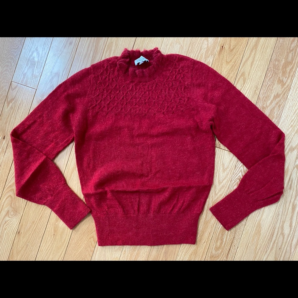 & Other Stories wool&alpaca red sweater
